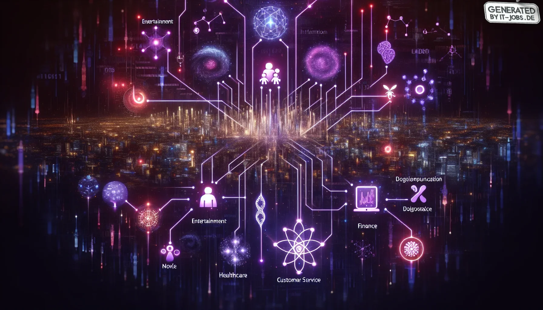 Visualize a striking and dynamic art piece, drenched in shades of dark purple, setting a mysterious and sophisticated backdrop. The canvas, infused with an edgy and modern aesthetic, captures the essence of the digital age, woven with the elegance and dep